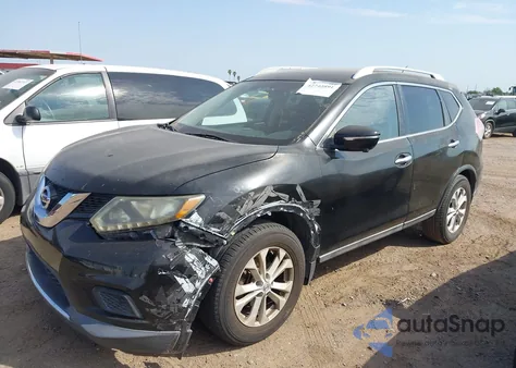 2014 Nissan Rogue Sv z USA, uszkodzony, nr VIN 5N1AT2MT9EC772753
